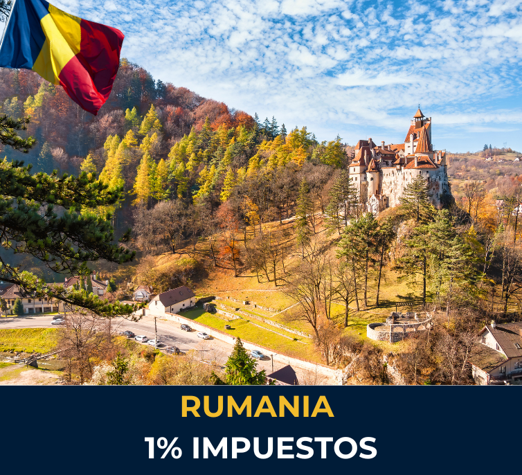 Castillo de Bran en Rumanía – monumento icónico que simboliza el rico patrimonio del país y su creciente reputación como destino fiscal favorable para emprendedores y nómadas digitales