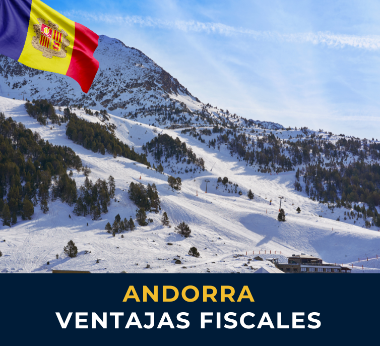 Estación de esquí en los Pirineos Andorra con pistas nevadas y esquiadores – beneficios fiscales para nómadas digitales y residentes