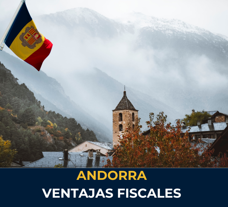 Panorama urbano de Andorra la Vella en Andorra – beneficios fiscales atractivos para nómadas digitales y grandes patrimonios