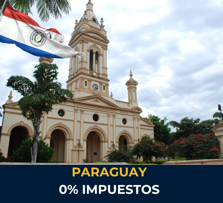Panorama de Asunción, Paraguay – destino de residencia fiscal sin impuestos para nómadas digitales y emprendedores