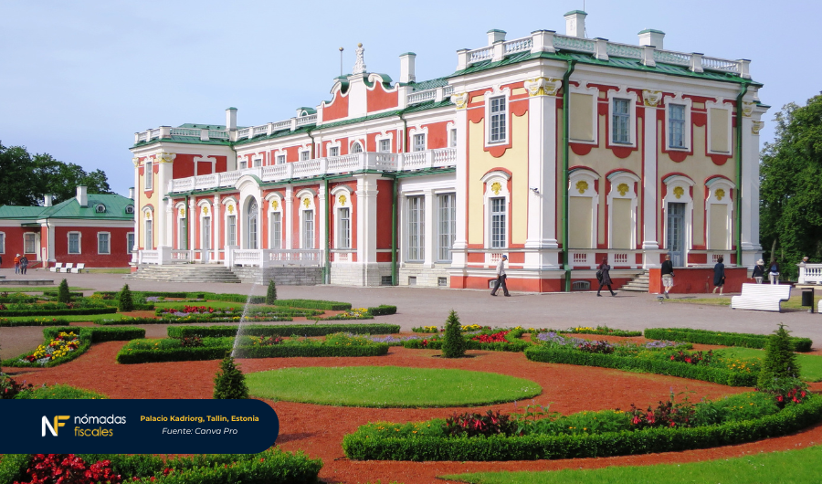 Palacio Kadriorg en Tallin, Estonia – ejemplo de la cultura estonia y su programa e-Residency para emprendedores digitales