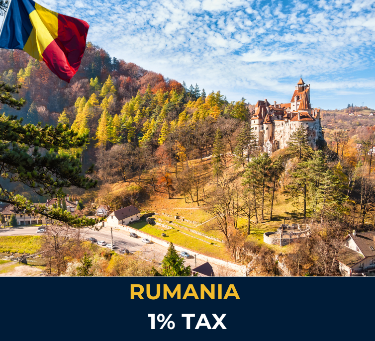 Bran Castle in Romania – iconic landmark symbolizing Romania’s rich heritage and its emerging status as a tax-friendly destination for entrepreneurs and digital nomads