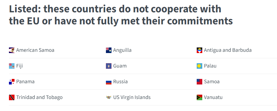 non-cooperative countries tax EU