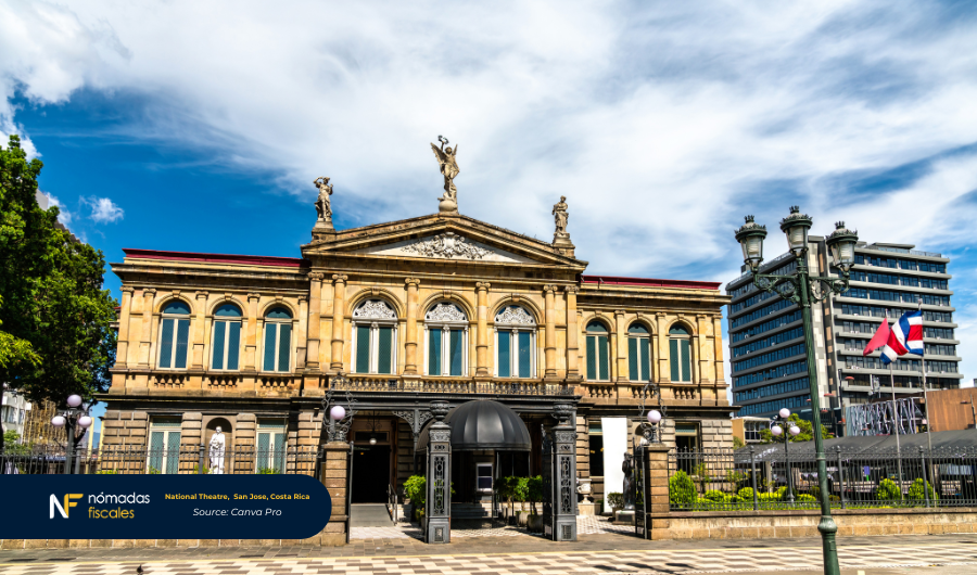 National Theatre in San José, Costa Rica – iconic landmark and tax-friendly destination for digital nomads