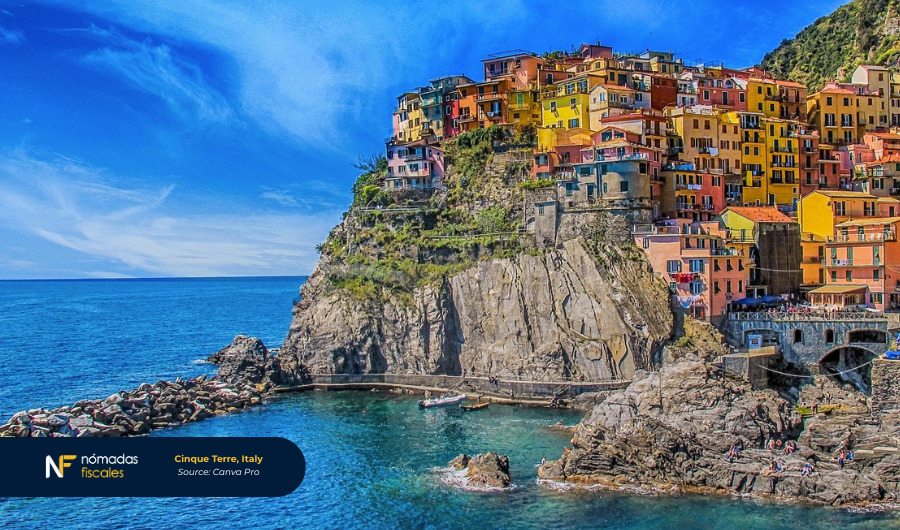 Manarola village in Cinque Terre, Italy – colourful coastal town representing Italian lifestyle and tax residence options for expatriates