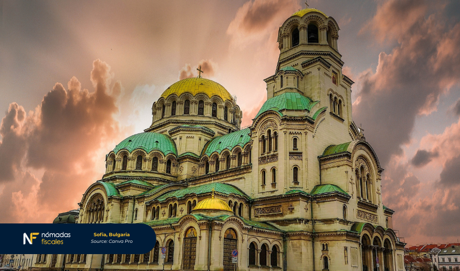 Sofia cityscape in Bulgaria – tax-friendly destination for digital nomads and entrepreneurs