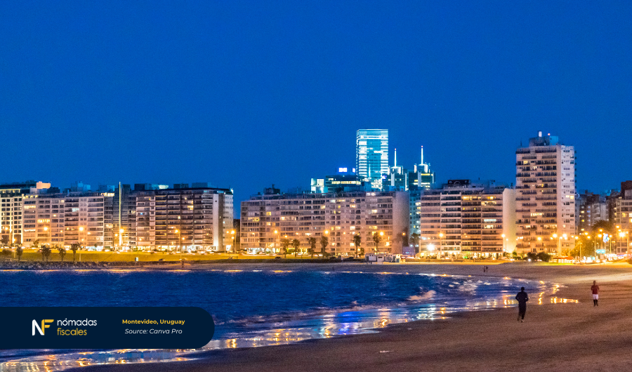 Pocitos Beach in Montevideo, Uruguay – tax residency destination with territorial taxation benefits for entrepreneurs