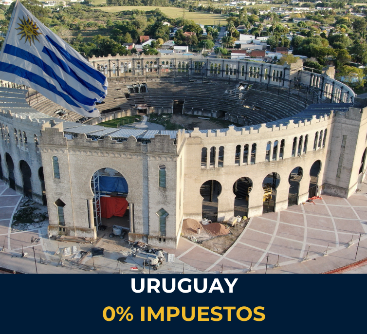 Plaza de Toros Real de San Carlos en Colonia del Sacramento, Uruguay – símbolo del patrimonio cultural en un país con baja tributación para nómadas digitales y emprendedores